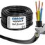 Schlauchleitung Gerätekabel H05VV-F 3G1,5 mm² - 3x1,5 mm² - schwarz - 5/10 / 25/50 oder 100 Meter wählbar, Ihre Auswahl: 3x1,5 mm2 - Länge: 100 Meter