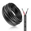 5 Meter 18AWG 2x0,75mm² Elektrischer Draht, 2 Adrig Kabel 5V/12V/24V Stromkabel Verzinntes Kupferkabel，Flexibel und Weich Niedrige Impedanz Hohe Temperaturbeständigkeit Verlängerungskabel
