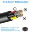 5 Meter 20AWG 3x0,5mm² Elektrischer Draht, 3 Adrig Kabel Erdkabel 5V/12V/24V Stromkabel Verzinntes Kupferkabel，Flexibel und Weich Niedrige Impedanz Hohe Temperaturbeständigkeit Verlängerungskabel