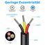 10 Meter 14AWG 3x2,0mm² Elektrischer Kabel, 3 Adriges Kabel 5V/12V/24V/300V Stromkabel Verzinntes Kupferkabel, Flexibel und Weich Niedrige Impedanz Hohe Temperaturbeständigkeit Verlängerungskabel