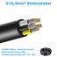 5 Meter 22AWG 5x0,3mm² Elektrischer Kabel, 5 Adriges Kabel 5V/12V/24V/300V Stromkabel Verzinntes Kupferkabel, Flexibel und Weich Niedrige Impedanz Hohe Temperaturbeständigkeit Verlängerungskabel