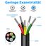 5 Meter 16AWG 5x1,5mm² Elektrischer Kabel, 5 Adriges Kabel 5V/12V/24V/300V Stromkabel Verzinntes Kupferkabel, Flexibel und Weich Niedrige Impedanz Hohe Temperaturbeständigkeit Verlängerungskabel