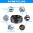 10 Meter 14AWG 3x2,0mm² Elektrischer Kabel, 3 Adriges Kabel 5V/12V/24V/300V Stromkabel Verzinntes Kupferkabel, Flexibel und Weich Niedrige Impedanz Hohe Temperaturbeständigkeit Verlängerungskabel