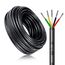 5 Meter 20AWG 5x0,5mm² Elektrischer Kabel, 5 Adriges Kabel 5V/12V/24V/300V Stromkabel Verzinntes Kupferkabel, Flexibel und Weich Niedrige Impedanz Hohe Temperaturbeständigkeit Verlängerungskabel
