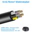 5 Meter 18AWG 5x0,75mm² Elektrischer Kabel, 5 Adriges Kabel 5V/12V/24V/300V Stromkabel Verzinntes Kupferkabel, Flexibel und Weich Niedrige Impedanz Hohe Temperaturbeständigkeit Verlängerungskabel