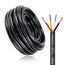 5 Meter 14AWG 4x2,0mm² Elektrischer Kabel, 4 Adriges Kabel 5V/12V/24V/300V Stromkabel Verzinntes Kupferkabel, Flexibel und Weich Niedrige Impedanz Hohe Temperaturbeständigkeit Verlängerungskabel