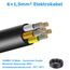 10 Meter 16AWG 6x1,5mm² Elektrischer Kabel, 6 Adriges Kabel 5V/12V/24V/300V Stromkabel Verzinntes Kupferkabel, Flexibel und Weich Niedrige Impedanz Hohe Temperaturbeständigkeit Verlängerungskabel
