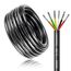 10 Meter 14AWG 6x2,0mm² Elektrischer Kabel, 6 Adriges Kabel 5V/12V/24V/300V Stromkabel Verzinntes Kupferkabel, Flexibel und Weich Niedrige Impedanz Hohe Temperaturbeständigkeit Verlängerungskabel
