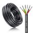 30 Meter 18AWG 6x0,75mm² Elektrischer Kabel, 6 Adriges Kabel 5V/12V/24V/300V Stromkabel Verzinntes Kupferkabel, Flexibel und Weich Niedrige Impedanz Hohe Temperaturbeständigkeit Verlängerungskabel