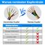 30 Meter 18AWG 6x0,75mm² Elektrischer Kabel, 6 Adriges Kabel 5V/12V/24V/300V Stromkabel Verzinntes Kupferkabel, Flexibel und Weich Niedrige Impedanz Hohe Temperaturbeständigkeit Verlängerungskabel