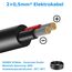 30 Meter 20AWG 2x0,5mm² Elektrischer Draht, 2 Adrig Kabel 5V/12V/24V Stromkabel Verzinntes Kupferkabel，Flexibel und Weich Niedrige Impedanz Hohe Temperaturbeständigkeit Verlängerungskabel