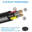 20 Meter 22AWG 3x0,3mm² Elektrischer Draht, 3 Adrig Kabel Erdkabel 5V/12V/24V Stromkabel Verzinntes Kupferkabel，Flexibel und Weich Niedrige Impedanz Hohe Temperaturbeständigkeit Verlängerungskabel
