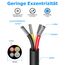 30 Meter 22AWG 4x0,3mm² Elektrischer Kabel, 4 Adriges Kabel 5V/12V/24V/300V Stromkabel Verzinntes Kupferkabel，Flexibel und Weich Niedrige Impedanz Hohe Temperaturbeständigkeit Verlängerungskabel