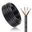 20 Meter 18AWG 4x0,75mm² Elektrischer Kabel, 4 Adriges Kabel 5V/12V/24V/300V Stromkabel Verzinntes Kupferkabel, Flexibel und Weich Niedrige Impedanz Hohe Temperaturbeständigkeit Verlängerungskabel
