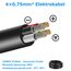 30 Meter 18AWG 4x0,75mm² Elektrischer Kabel, 4 Adriges Kabel 5V/12V/24V/300V Stromkabel Verzinntes Kupferkabel，Flexibel und Weich Niedrige Impedanz Hohe Temperaturbeständigkeit Verlängerungskabel
