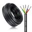 20 Meter 20AWG 5x0,5mm² Elektrischer Kabel, 5 Adriges Kabel 5V/12V/24V/300V Stromkabel Verzinntes Kupferkabel, Flexibel und Weich Niedrige Impedanz Hohe Temperaturbeständigkeit Verlängerungskabel