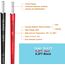 Gruiqrd 12 Gauge Silikon Draht 9,8 Fuß schwarz und 9,8 Fuß Rot weich und flexibel, niedrige Impedanz, 12 AWG Silikon Draht 680 Litzen von 0,08 mm Kupferdraht für RC - Auto, Drohne, Flugzeugbatterie