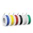 0,75mm² Silikon Elektrokabel-18 AWG verzinnte Kupferdrahtspule,6 Farben,3 Meter pro Kabel,Litzendraht,flexibel und weich, ideal für elektrische Anwendungen