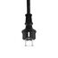 REV Zuleitung - Ersatzkabel für den Außenbereich, 10m Zuleitung (H07RN-F 3G1,5 mm²), Stromkabel mit Stecker, 3680W, IP44 - schwarz