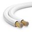 MANAX® 10m Zwillingslitze 2x 0,75mm² weiß Kabel 2-adrig (10m 0,75mm² - 1 Ring, weiß)