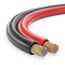 MANAX® 50m Zwillingslitze 2x 0,75mm² rot/schwarz Kabel 2-adrig (50m 0,75mm² - 1 Ring, rot/schwarz)