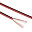Manax SC2075RB-20 Lautpsrecherkabel 2x0,75 mm² CCA (Boxenkabel/Audiokabel), Ring 20 m, rot/schwarz