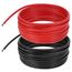 QWORK® 10AWG 6mm² Silikon Elektronik Kabel - 5M Schwarz 5M Rot - 10 Gauge Silikon Draht KFZ Kabel Flexibel und Weich Niedrige Impedanz 1050 Litzen OFC-verzinnte Drähte