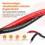 Silikonkabel,Silikon Elektronik Kabel- 1,3 mm² 16AWG Super flexibles Elektrokabe10m (5m Schwarz & 5m Rot) geeignet für Fernsteuerungsmodelle, Lampen, Haushaltsgeräte und mehr
