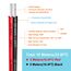 0.32mm² 22 AWG Silikon Elektrischer Draht Kabel anschließen 10 Meter [5 Meter schwarz und 5 Meter rot] Weich und flexibel aus verzinntem Kupferdraht Hohe Temperaturbeständigkeit 200 Celsius 600V