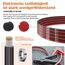 Silikonkabel,Silikon Elektronik Kabel-5,26 mm² 10AWG Super flexibles Elektrokabe 5m (2,5m Schwarz & 2,5m Rot) geeignet für Fernsteuerungsmodelle, Lampen, Haushaltsgeräte und mehr