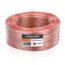 MANAX® 25m Zwillingslitze 2x 0,75mm² transparent Kabel 2-adrig (25m 0,75mm² - 1 Ring, transparent)