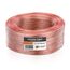 Manax SC2075T-30 Lautpsrecherkabel 2x0,75 mm² CCA (Boxenkabel/Audiokabel), Ring 30 m, transparent