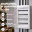 Intratec Sicherungskasten Aufputz 4 reihig – IP40 Verteilerkasten Aufputz Gehäuse für 48 Module mit weißer Tür für einfache Installation Zuhause & Gewerbe – 653 x 287 x 102 mm