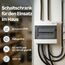 Intratec Sicherungskasten Aufputz 1 reihig – IP40 Verteilerkasten Aufputz Gehäuse für 8 Module mit weißer Tür für einfache Installation Zuhause & Gewerbe – 236 x 215 x 102mm