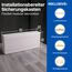 Intratec Sicherungskasten Aufputz 1 reihig – IP40 Verteilerkasten Aufputz Gehäuse für 24 Module mit weißer Tür für einfache Installation Zuhause & Gewerbe – 503 x 236 x 112 mm