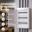 Intratec Sicherungskasten Aufputz 3 reihig – IP40 Verteilerkasten Aufputz Gehäuse für 36 Module mit weißer Tür für einfache Installation Zuhause & Gewerbe – 485 x 287 x 112 mm