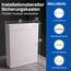 Intratec Sicherungskasten Aufputz 2 reihig – IP40 Verteilerkasten Aufputz Gehäuse für 24 Module mit weißer Tür für einfache Installation Zuhause & Gewerbe – 361 x 287 x 112 mm