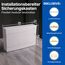 Intratec Sicherungskasten Aufputz 1 reihig – IP40 Verteilerkasten Aufputz Gehäuse für 18 Module mit weißer Tür für einfache Installation Zuhause & Gewerbe – 236 x 396 x 112 mm