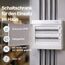 Intratec Sicherungskasten Aufputz 2 reihig – IP40 Verteilerkasten Aufputz Gehäuse für 36 Module mit weißer Tür für einfache Installation Zuhause & Gewerbe – 361 x 396 x 112 mm