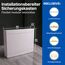 Intratec Sicherungskasten Aufputz 2 reihig – IP40 Verteilerkasten Aufputz Gehäuse für 36 Module mit weißer Tür für einfache Installation Zuhause & Gewerbe – 361 x 396 x 112 mm