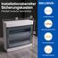 Intratec Sicherungskasten Aufputz 2 reihig – IP40 Verteilerkasten Aufputz Gehäuse für 36 Module mit weißer Tür für einfache Installation Zuhause & Gewerbe – 361 x 396 x 112 mm