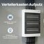 Intratec Sicherungskasten Aufputz 3 reihig – IP40 Verteilerkasten Aufputz Gehäuse für 54 Module mit weißer Tür für einfache Installation Zuhause & Gewerbe – 526 x 396 x 112 mm