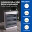 Intratec Sicherungskasten Aufputz 3 reihig – IP40 Verteilerkasten Aufputz Gehäuse für 54 Module mit weißer Tür für einfache Installation Zuhause & Gewerbe – 526 x 396 x 112 mm