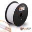 Manax SC2075W-20 Lautpsrecherkabel 2x0,75 mm² CCA (Boxenkabel/Audiokabel), Ring 20 m, weiß