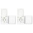 REV 0510253555 AquaForm, Doppelsteckdose-Feuchtraumsteckdose, IP44, einpolig, Aufputz, weiss (Packung mit 2)