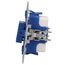 Busch-Jaeger 2000/6 USGL Wippschalter-Einsatz Aus- und Wechselschaltung mit Glimmlampe 10 A 2CKA001012A1127