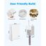Thinkbee Funkschalter 230V Set - 2 Kabellose Funktaster + 1 Mini-Empfänger, Funk Lichtschalter für 1 Lampe von 2 Stellen, IP66 Sender, 433 MHz, 10A, 1000W, für Innen/Außen, zum Kleben oder Tragen
