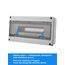 Sicherungskasten Aufputz Verteiler, Verteilerkasten Aufputz ip65 1-reihig für 18 Module, mit Zubehör, Kleinverteiler für Gärten, Famiglia, Feuchtraum