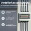Intratec Verteilerkasten Aufputz 1 reihig – IP65 Sicherungskasten für 12 Module – Feuchtraum Verteiler für Garten, Keller, Garage & Außenbereich – 400VAC 1500VDC Kleinverteiler, 318 x 259 x 144 mm