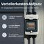 Intratec Verteilerkasten Aufputz 1 reihig – IP65 Sicherungskasten für 4 Module – Feuchtraum Verteiler für Garten, Keller, Garage & Außenbereich – 400VAC 1500VDC Kleinverteiler, 201 x 128 x 120 mm